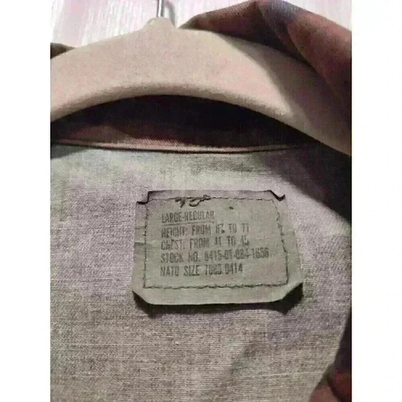 US Military Woodland Camo Cold Weather Top BDU Medium-Reg 8415-01-084-1647 - Picture 3 of 10